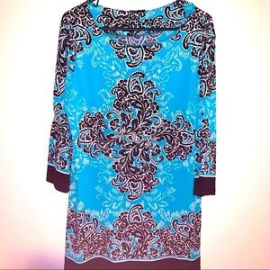Style & Co XL Print Blouse Long Length